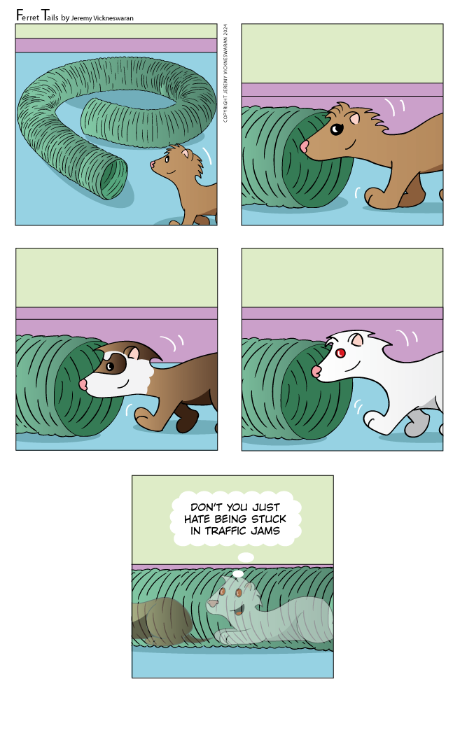 ferret tails July Week 1 cartoon 2024 