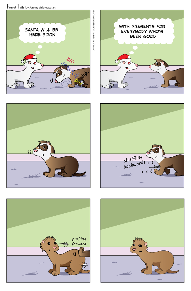 ferret tails December Week 3  cartoon 2024 