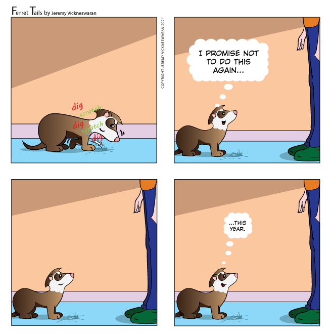 ferret tails December Week 5  cartoon 2024 