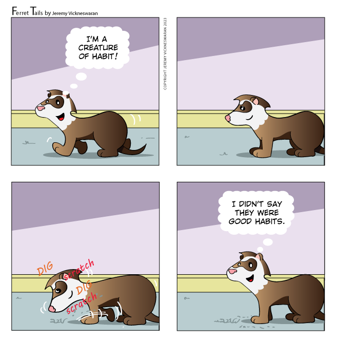 ferret tails October Week 1 cartoon 2023 