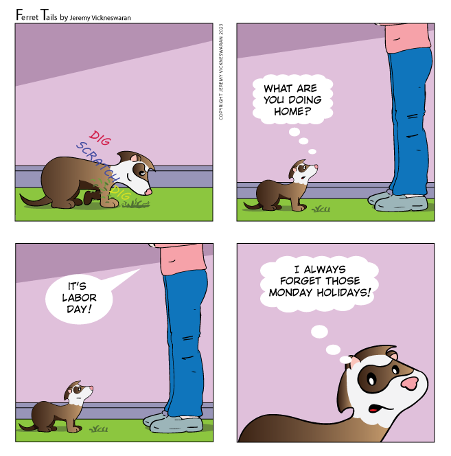 ferret tails September Week 1 cartoon 2023 